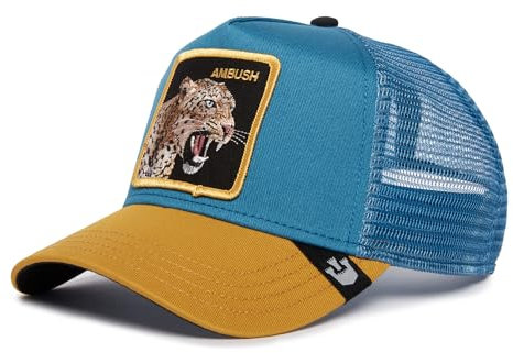Goorin Bros. Trucker Cap Jaguar Fan Petrol Gelb, Size:OneSize