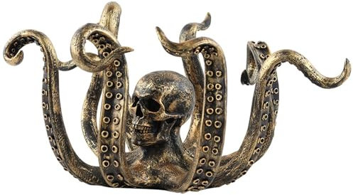 Kaffee-Tassenhalter, Oktopus-Statue, Retro, Harz | Teetassenhalter für Küche, Schmuckhalter, Couchtischdekoration