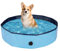 Rinling Piscina para perros, 120 x 30 cm, plegable, antideslizante, piscina (azul L)