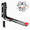 ONETWOFIT Soporte de pared giratorio para bicicletas,Portabicicletas que ahorra espacio en el garaje,Fácil de cargar y descargar, portabicicletas con capacidad para 35 kg (Negro-1PCS)