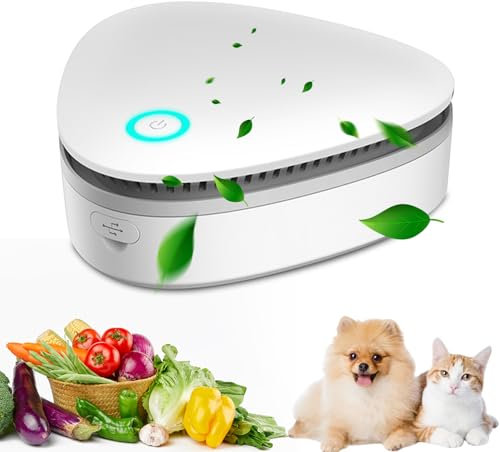 Infreecs Odor Remover Machine for Smoke Smell, Mini Rechargeable Air Purifier, Wireless Lightweight Odor Air Eliminator, Portable Freshener for Home Office Car Toilet Closet Pet Room Shoe Cabinet