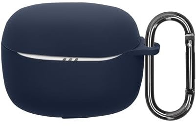 kwmobile Hülle kompatibel mit JBL Tune Beam 2 Kopfhörer - Silikon Schutzhülle Etui Case Cover Schoner in Dunkelblau