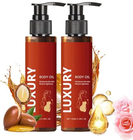 Luxury Body Oil,Körperfeuchtigkeitsöl,Hautstraffendes Körperöl,Oil Beauty,für trockene,Linien,Durchhängen Haut (2)