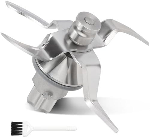 SWAWIS TM31 Messer Thermomix Zubehör Mixmesser Kompatibel mit Vоrwerk Thermоmix Messer TM31 Edelstahl Küchenmaschine Zubehör Ersatzmesser mit Edelstahl Dichtungsring und Reinigungsbürste