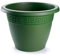 Tradineur - Pot rond en terre cuite, en plastique, convient pour l'extérieur et l'intérieur de la maison, diamètre 40 cm, vert