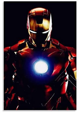 ENQIAOZHANG Poster Kunstdrucke 50x70cm Poster di film Iron Man Poster su tela Arredamento camera da letto Moderna camera da letto familiare Senza Cornice