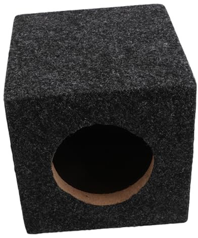 GANAZONO Caja De Subwoofer: Caja Universal Cuadrada De Madera para Altavoces De Audio De Coche, Ideal para Sistemas De Altavoces De Vehículos, Camiones Y Automóviles.