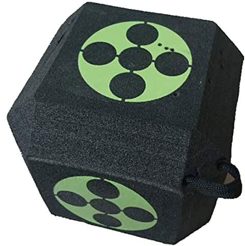 3d archery target Training Target Square 3D Cube 6-Sided Foam Arrow Dice Self-Healing Broadhead Black