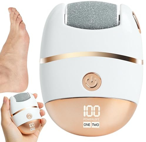 Elektrischer Hornhautentferner | Wiederaufladbarer -Peeling – Elektrische Fußfeile Zubehör Pediküre | Für Männer und Frauen, Pflege von trockenen und rissigen Fersen, Entfernung von