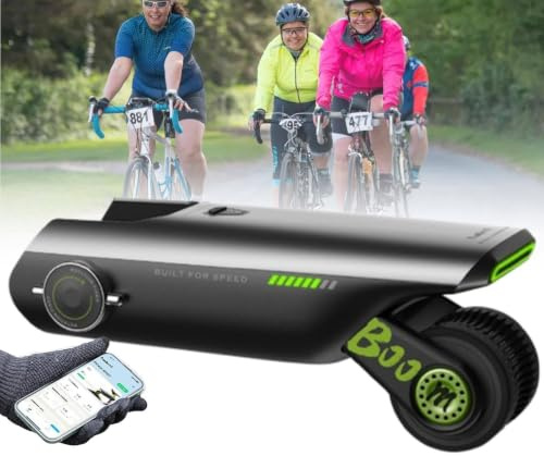MhWrughts Kit di conversione per Bici elettrica Bicycle Booster, Design Leggero e Portatile da 2 kg con autonomia della Batteria di 50 km, Ideale per Il Ciclismo Urbano e Lo Shopping Femminile