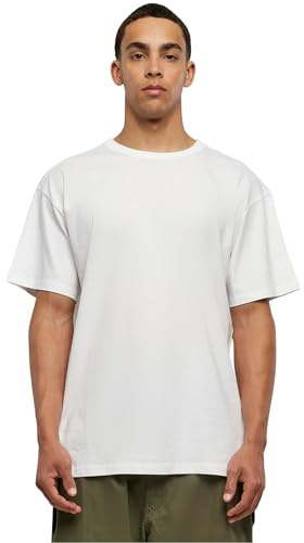 URBAN CLASSICS Men's Oversized Tee Shirt, Long Oversized T-Shirt with Round Neckline & Dropped Shoulders, Men's Basic Plain T-Shirt, 100% Cotton Tall Tee, Sizes: S-5XL