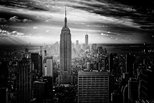 hansepuzzle 25684 - Empire State Building Puzzle 2000 Teile - Gebäude Puzzle mit hochwertiger Aufbewahrung: Kartonbox und wiederverschließbarem Beutel - Format 90 × 60 cm