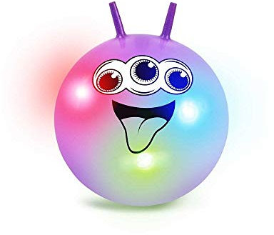 Tobar 29672 Pelota para Saltar con Luces, Color Fluo, Youth Large / 11-13