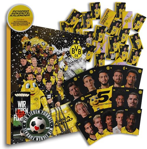 Adventskalender eures Lieblingsvereins z.B. Bayern München, Borussia Dortmund, Schalke 04, Eintracht Frankfurt, 1. FC Köln, Werder Bremen etc. (Borussia Dortmund XXL Comic-Adventskalender)