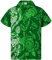 King Kameha Funky Chemise-Hawaienne, Manche-Courte, Maori-Wedding, Vert, XL