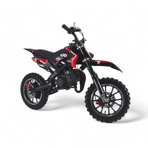 KXD 701 49ccm Dirt Bike Dirtbike CrossBike Enduro kinder DirtBike pocket 49cc Pitbike PocketBike Motocross Motorrad Motorbike Motorsport Pocket Vollcross Crossbike (rot)