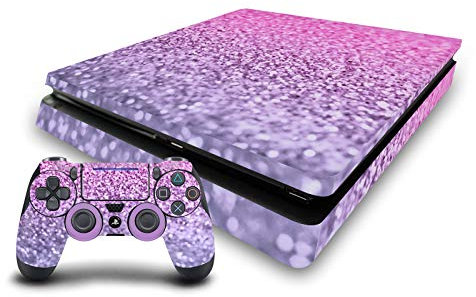 Head Case Designs Officially Licensed Monika Strigel Lavender Pink Art Mix Matte Vinyl Sticker Gaming Skin Decal Cover Compatible With Sony PlayStation 4 PS4 Slim Console and DualShock 4 Controller