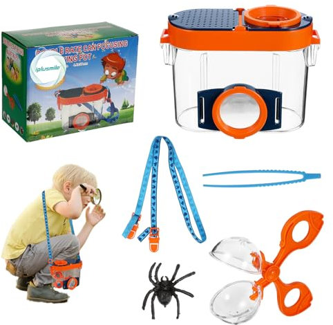 Insekt Viewer Box - Beobachtung Lupe Käfig / Outdoor Bug Catcher Container Pädagogische Erkundungstool für Kinder Jungen Mädchen