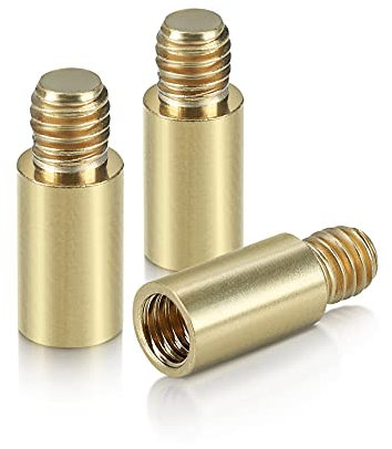 kwmobile 3X Dart Gewicht Schrauben 1,5g - 2BA Gewinde aus Messing - Dartpfeil Zubehör Schraubgewicht in Gold