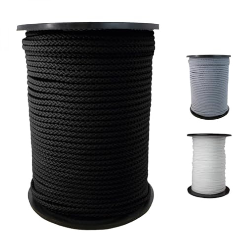Linxor - Bobine de Corde tressée 4 mm x 100 m - Trois Coloris