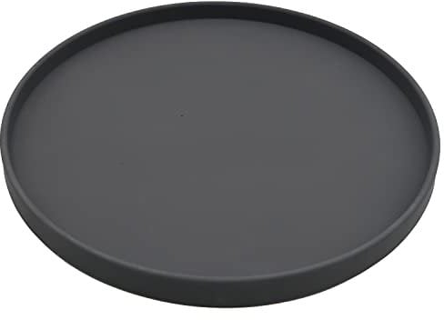 Dekovita Dekotablett Ø30x2cm - Kerzenständer Dekoschale Kerzenteller Beton-Optik Grau