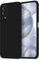 HONLEN Hülle für vivo Y52 5G / vivo Y72 5G Schutzhülle Case, (6.58 Inches) Liquid TPU Silicone Handyhülle mit Fallschutz Silikon Cover Schwarz