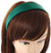 axy Breiter Haarreif mit Satin bezogen Damen Haarband Vintage Klassik-Look Hairband Stirnband HRK1 (Grün)