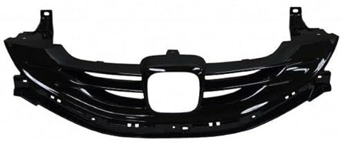 TVP Trade Vehicle Parts.co.uk Compatible With Upper Centre Front Bumper Main Grille Black Honda Civic Hatchback 2012-2015