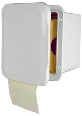 wellenshop Ablagefach Toilettenpapier 160x160 mm mit Tür weiß