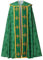 COSDREAMER Unisex Kirche katholische Westments Umhang Umhang Priester Feier Chasuble Masse Vestments Robe, Grün, X-Large