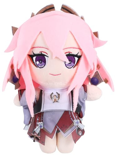 UTIEHD Genshin Impact Charakter Plüschpuppe, Plüschtier Stoffpuppe, Kostüm-Plüschrequisiten für Fans(YaeMiko)