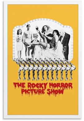 LIANGSHUANG 1975 Musical Comedy Horrorfilm The Rocky Horror Picture Show Poster Wall Art Poster Scroll Canvas Painting Picture Living Room Decor Home 20x30inch(50x75cm)