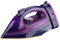Fer à repasser à vapeur sans fil avec plaque chauffante en céramique, 2400 W, violet, fer électrique pour un lissage efficace, doux pour les tissus, fonction anti-gouttes, rafraîchissement du tissu,
