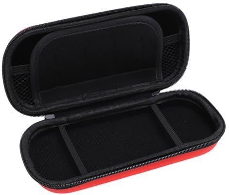 Plyisty Carrying Case for PS Vita 1000, PS Vita 2000, 3000, Hard Shell Shockproof Protective Travel Case Storage Bag, with 5 Card Slots (Red)