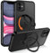 Telaso Magnetic Case for iPhone 11 Case, [Compatible with MagSafe] with 360° Rotatable Ring Stand Slim Shockproof Protective Phone Cases for iPhone 11 6.1, Black