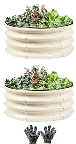 2 x verzinktes Hochbeet, 60 cm, Breite