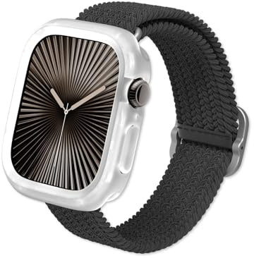 RhinoShield Bumper Case kompatibel mit Apple Watch Series 11/10 [42mm] | CrashGuard NX - Stoßdämpfende Schutzhülle im schlanken Design, rutschfest - Transparent