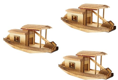 Toyvian Kleinboot Dekorative Angelboot Miniatur Für Kinderzimmer Holzboot Als Tischdeko Oder Wohnaccessoire