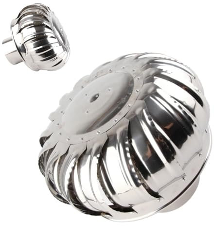 IMUNKT Aspiratore Comignolo Girevole in Acciaio Inox, Cappello Eolico per Camini Canne Fumarie, Copertura di Ventilazione Senza Energia, Dissipazione Calore di Scarico(160mm/6 1/3inch)
