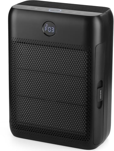 Luftreiniger für Allergiker, mit H13 HEPA Filtern & 3 × Vorfilter,CADR 300m³/h, Air Purifier für luftfilter wohnung, Kindersicherung, 4 Geschwindigkeiten, 22dB, gegen Pollen, Tierhaare