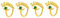 4pcs Ring Evil Eye Schmuck Finger Accessoire Goldene Legierung