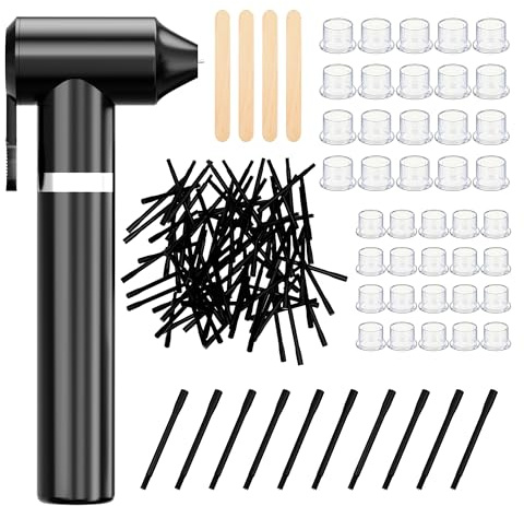 POSEIDON Tattoo Ink Mixer Machine Kit - Pigment Mixer with 200 Ink Mixing Sticks Black Electric Color Mixer for Makeup Tattoo Supplies