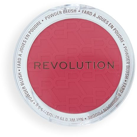 Revolution Blusher Reloaded, Vibe Check Mauve | Talkfreies Puder-Rouge mit Mattem Finish, Reiche Pigmentierung & Aufbaubar, Vegan & Tierversuchsfrei