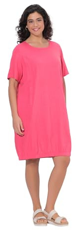 Ulla Popken Damen Midikleid helles Fuchsia 62+