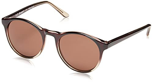 A.J. Morgan Grad School Runde Sonnenbrille, Burgunderrot, 48 mm