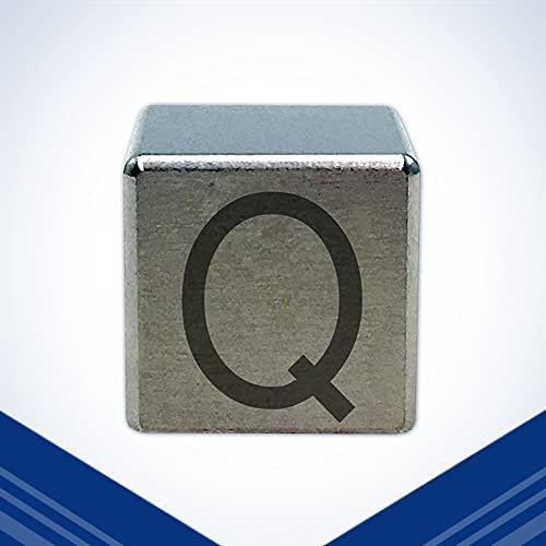 Gravierter Wolfram-Würfel, 1,3 cm (Q)