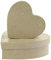 Decopatch Décopatch BTS912C Packung mit 2 Boxen in Herzform (zum Verzieren und Personalisieren, 9 x 9 x 3,5 cm und 12 x 12 x 4,5 cm) 2er Pack kartonbraun