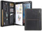 Calfinder Konferenzmappe A4 Leder mit Reißverschluss 12.9 Zoll Tablettasche echtes Rindsleder Premium Handgefertigte Lederschreibmappe,Schreibmappe,Ledermappe, Dokumentenmappe,Businessmappe,Aktenmappe