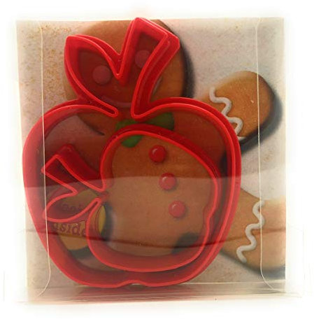 Apple Fruit Cookie Cutter Set of 2, Biscuit, Pastry, Fondant Clay Cutter