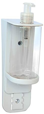 Medichief Wall Mounted Soap & Gel Dispenser - Manual Hand Operated 'Pump Top' - Multi Use Soap & Gel Dispenser Suitable For Home, Hotel, Restaurant & School Applications